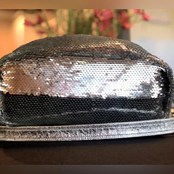 Rare Coach Poppy Limited Edition Silver Sequin Spotlight Tote Bag Good Cond - Picture 7 of 14